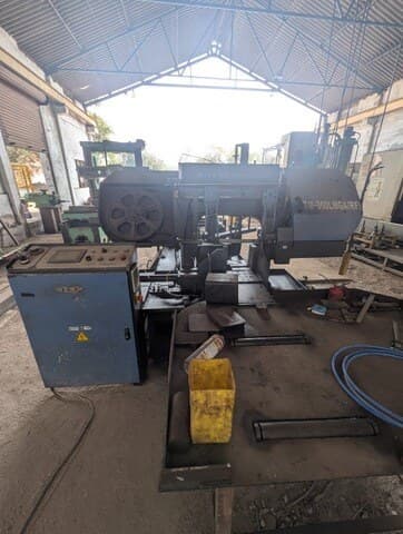 CNC band saw in the stock-cutting bay
